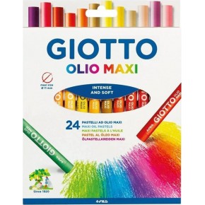Giotto Olio Maxi  Yağlı Pastel (Silindir) Askılı Paket 24 Lü 293800