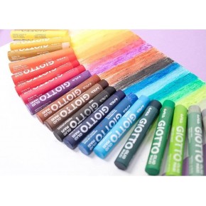 Giotto Olio Maxi  Yağlı Pastel (Silindir) Askılı Paket 24 Lü 293800