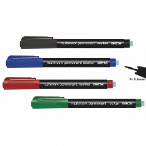 Gıpta Asetat Kalemi Permanent Marker S Seri Kırmızı F1542 (1 Adet)