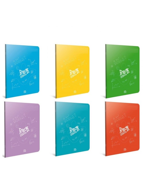 Gıpta Back Tel Dikiş Plastik Kapak Defter A5 80 YP Kareli 4995 (1 Adet)