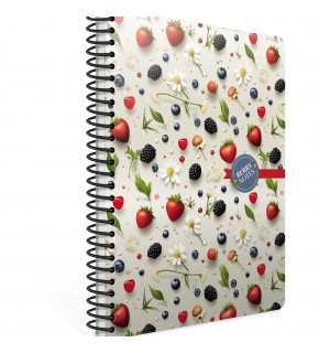Gıpta Berry Notes spiralli sert Kapak Defter 17x24 120 Çizg.