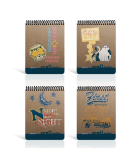 Gıpta Bloknot Craft Spiralli Sert Kapak Kareli 100 Yaprak A6 1790 (1 Adet)