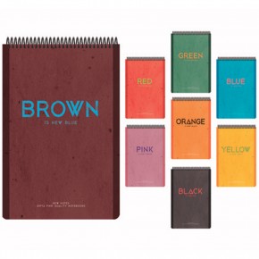 Gıpta Bloknot New Notes Spiralli Sert Kapak 17x24 100 YP Çizgili 4668