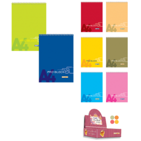 Gıpta Bloknot Pro-Block Spiralli Karton Kapak Çizgili 40 YP A4 1397 (1 Adet)