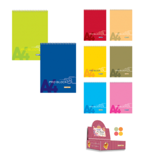 Gıpta Bloknot Pro-Block Spiralli Karton Kapak Çizgili 40 YP A7 1502 (1 Adet)