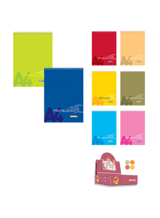 Gıpta Bloknot Pro-Block Spiralli Karton Kapak Kareli 40 YP A7 1503 (1 Adet) Gıpta Bloknot Pro-Block Spiralli Karton Kapak Kareli 40 YP A7 1503 (1 Adet)