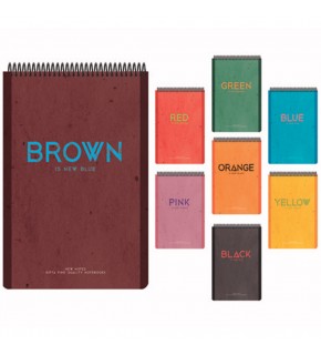 Gıpta Bloknot Spiralli Sert Kapak New Notes 17x24 100 YP Kareli 4669