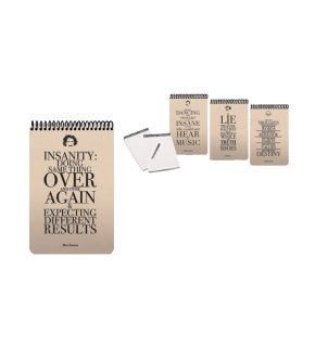 Gıpta Bloknot Typo Spiralli Sert Kapak Çizgili 100 YP A4 2730