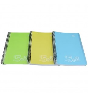 Gıpta Bx Notes Spiralli Seperatörlü Plastik Kapak Defter A4 180 YP 5+2 5036