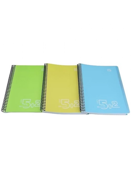 Gıpta Bx Notes Spiralli Seperatörlü Plastik Kapak Defter A4 180 YP 5+2 5036