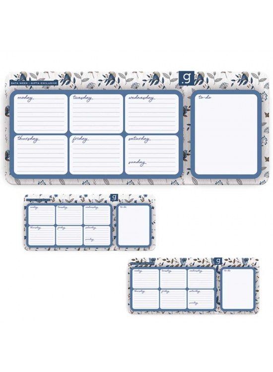 Gıpta Data Week Planner Sert Kapak Defter 13x30 57 YP