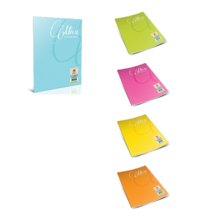 Gıpta Defter (Dikişli ) Mica Plastik Kapak Kareli 40 YP A4 1703 (1 Adet)