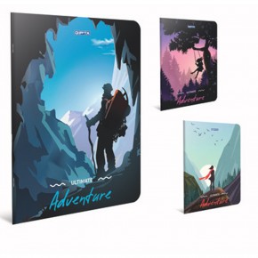 Gıpta Dikişli Karton Kapak Defter Adventure A6 80 YP Kare.Stn (1 Adet)