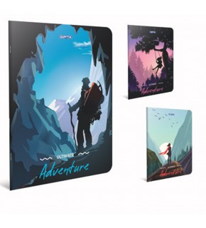 Gıpta Dikişli Karton Kapak Defter Adventure A6 80 YP Kare.Stn (1 Adet)