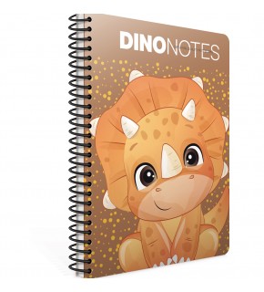 Gıpta Dıno Notes Spiralli Karton Kapak Defter A4 80 Çizgili