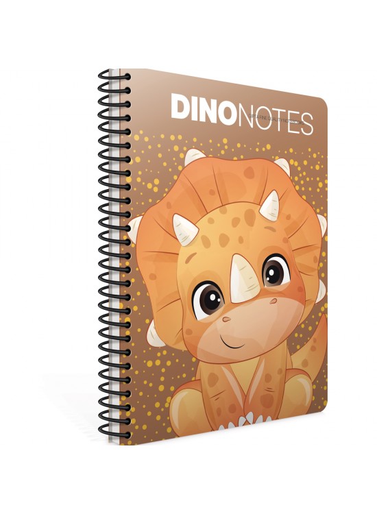 Gıpta Dıno Notes Spiralli Karton Kapak Defter A4 80 Kareli