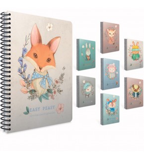 Gıpta Easy Notes Spiralli karton Kapak Defter A4 80 YP Kareli