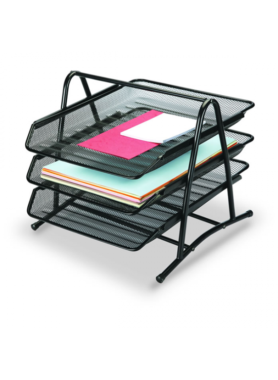 Gıpta Evrak Rafı Metal Perforeli 3 LÜ Siyah F0001