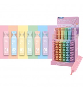 Gıpta Fosforlu Kalem Macaron Pastel 180 Li Stand