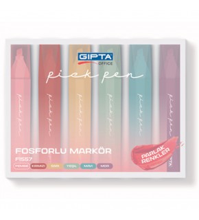Gıpta Fosforlu Markor Pıckpen 6 Lı Set F1557