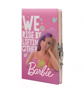 Gıpta Hatıra Defteri Barbie Kilitli İp.Dkş.Sert Kapak 14x20 96 YP