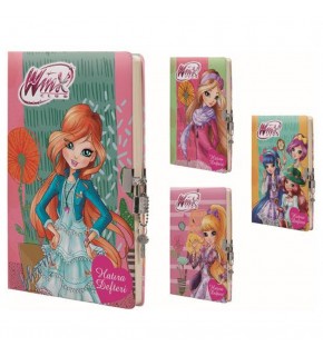 Gıpta Hatıra Defteri Wınx Kilitli İp.Dkş.Sert Kapak 14x20 96 YP