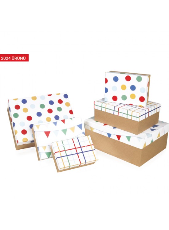 Gıpta Hediye Kutusu Jolly Dikdörtgen 6 Li Bx16830 Gıpta Hediye Kutusu Jolly Dikdörtgen 6 Li Bx16830