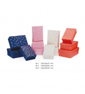 Gıpta Hediye Kutusu Rona Mıx Dikdörtgen 3 Lü BX67870