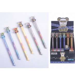 Gıpta Jel Kalem-bear Raınbow Renkli 24 Lü