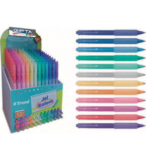 Gıpta Jel Kalem Trend Akrilik Jel 12 Renk 0.5 144 Lü Std F1478