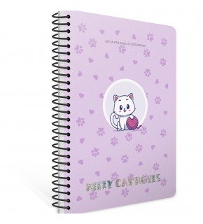 Gıpta Kıtty Cat Sp.Plastik Kapak Defter A4 80 Kareli