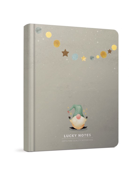 Gıpta Lucky Notes İpl.Dkş.Sert Kapak.Defter 15x15-120 yp Ç.siz