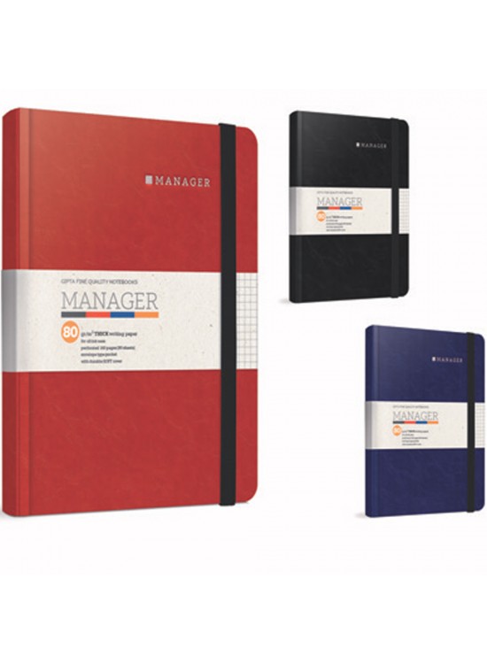 Gıpta Manager İpl.Dkş.Yum.Sert Kapak Def.A5 80 YP Kare