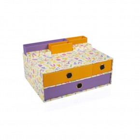 Gıpta Masa Üstü Set Alphabet 3 Çekmeceli Multi