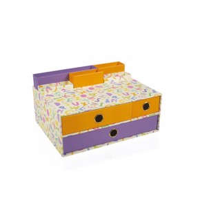 Gıpta Masa Üstü Set Alphabet 3 Çekmeceli Multi