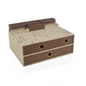 Gıpta Masa Üstü Set Dodder Cream 3 Çekmeceli Multi