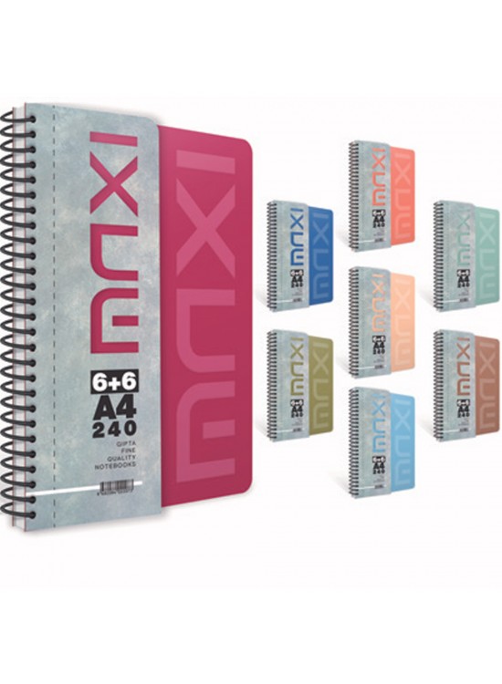 Gıpta Maxı Sp. Sep. Plastik Kapak Defter 17x24 150 Yp. 4+2