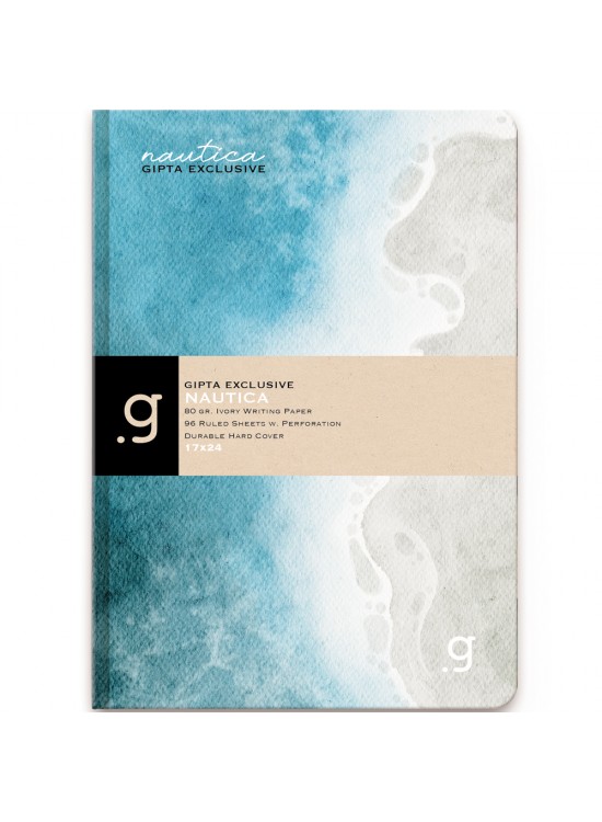 Gıpta Nautıca İp.Dikş.Sert Kapak Defter 17x24 96 YP Çizgili