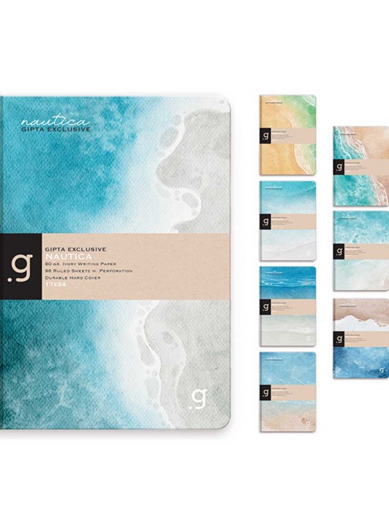 Gıpta Nautıca İp.Dikş.Sert Kapak Defter 17x24 96 YP Kareli