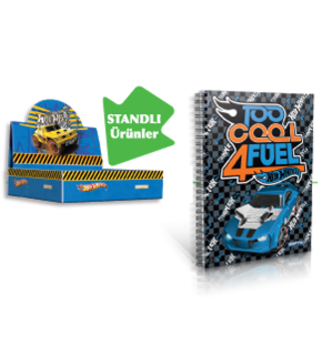 Gıpta Not Defteri Spiralli Karton Kapak A6 Hot Wheels 5395 (1 Adet)