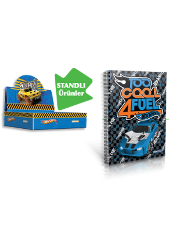 Gıpta Not Defteri Spiralli Karton Kapak A6 Hot Wheels 5395 (1 Adet) Gıpta Not Defteri Spiralli Karton Kapak A6 Hot Wheels 5395 (1 Adet)