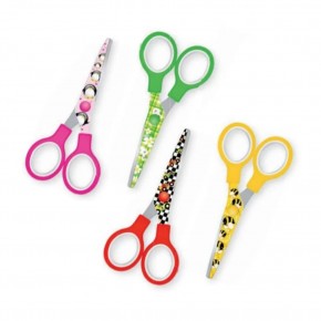 Gıpta Öğrenci Makası Küt Uçlu Plastik Desenli (1 Adet)