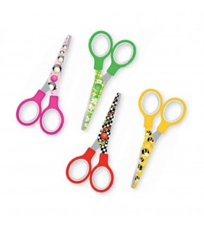 Gıpta Öğrenci Makası Küt Uçlu Plastik Desenli (1 Adet)