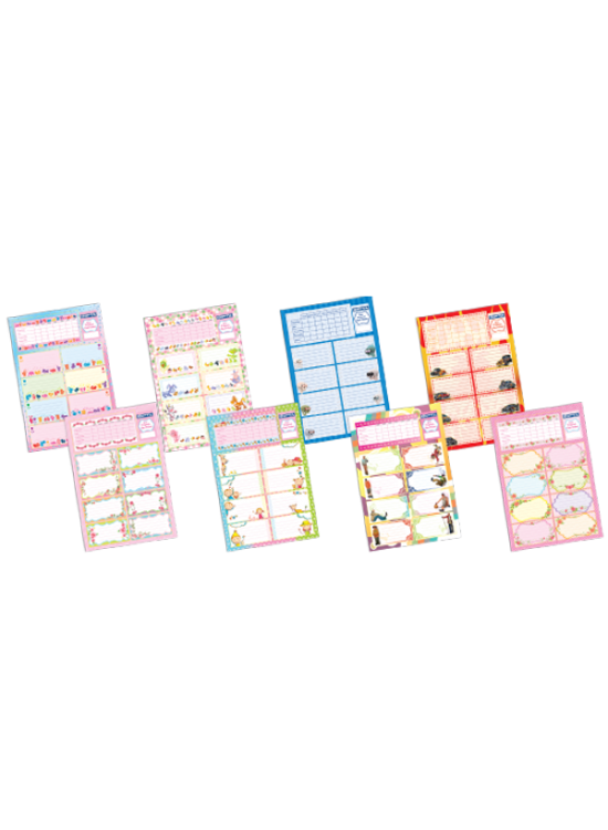 Gıpta Okul Etiketi Ders Programlı 3 LÜ 3-2548000-2101 (1 Adet)