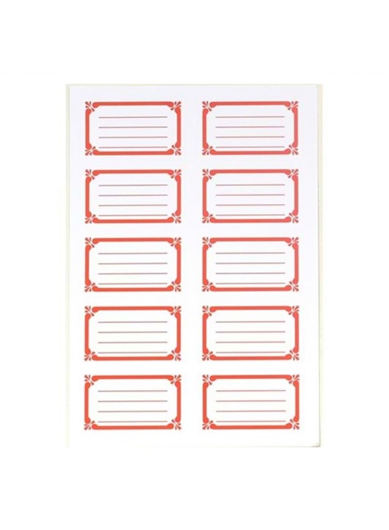 Gıpta Okul Etiketi Frame Kırmızı 3 YP (1 Adet)