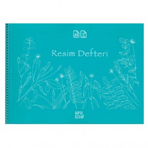 Gıpta Resim Defteri Eco Plastik Spiralli 35x50 25 YP 4957 (1 Adet)