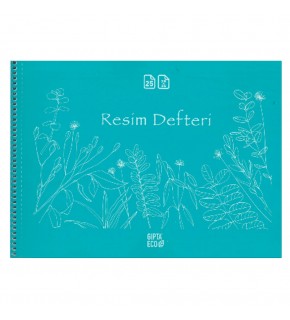 Gıpta Resim Defteri Eco Plastik Spiralli 35x50 25 YP 4957 (1 Adet)