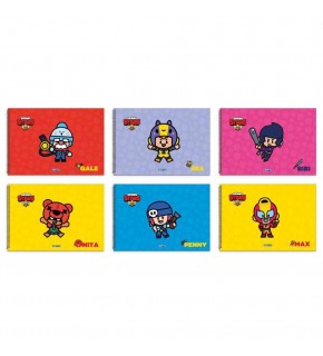 Gıpta Resim Defteri Spiralli 15 YP 17x24 Brawl Star (1 Adet)