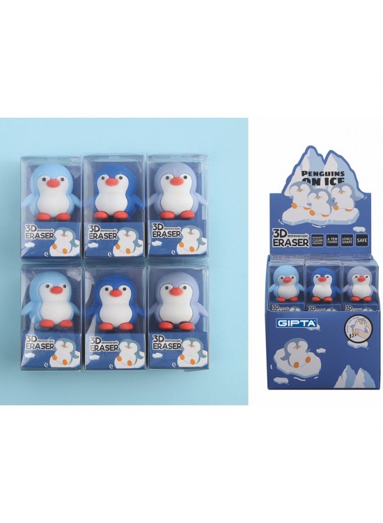 Gıpta Silgi Penguın 3D 24 Lü K2364 Gıpta Silgi Penguın 3D 24 Lü K2364