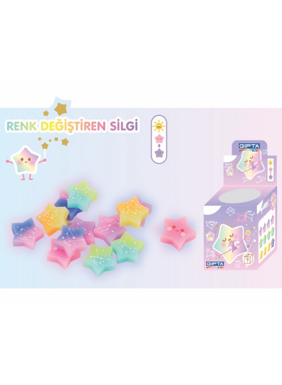 Gıpta Silgi Star Change Color 40 Lı K234400 Gıpta Silgi Star Change Color 40 Lı K234400